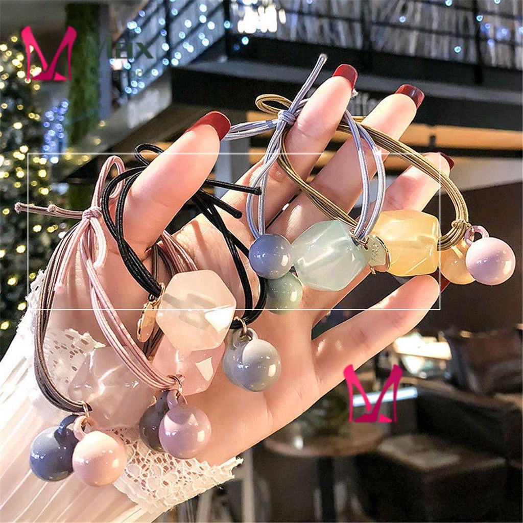 Dây buộc tóc màu kẹo thời trang cao cấp cho nữ