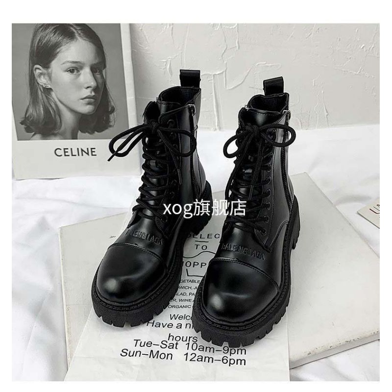 Boots cổ 15cm dập chữ loại xịn khoá bên siêu xinh nằm trong BST mới nhất 2020