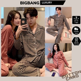 Ảnh chụp Đồ ngủ mặc couple nam nữ - Bộ pijama chất vải siêu mát dành cho các cặp đôi tại Hà Nội