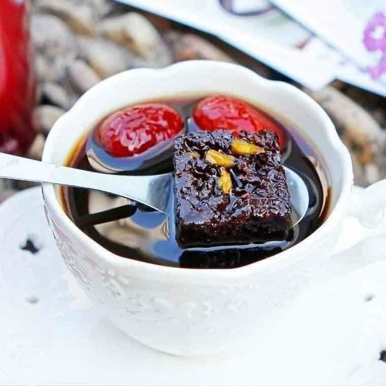 đường nâu hoa viên  tứ vị đặc biệt tốt sức khỏe 1 viên dùng thử