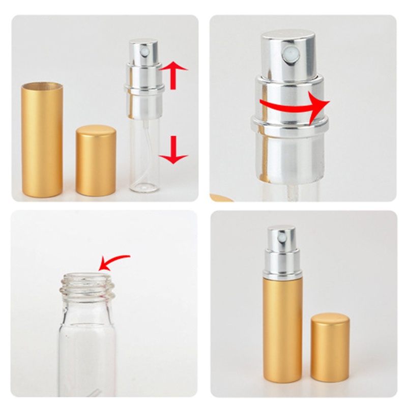 Chai Rỗng 5ml 8ml Bằng Nhôm Dùng Chiết Mỹ Phẩm Khi Đi Du Lịch