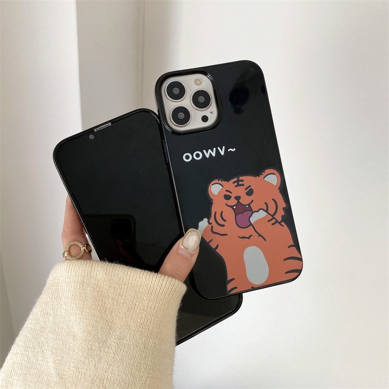 Ốp điện thoại mềm hình hổ dễ thương thích hợp cho iPhone 7 8 plus x xr xs 11 12 13 pro max se 2020