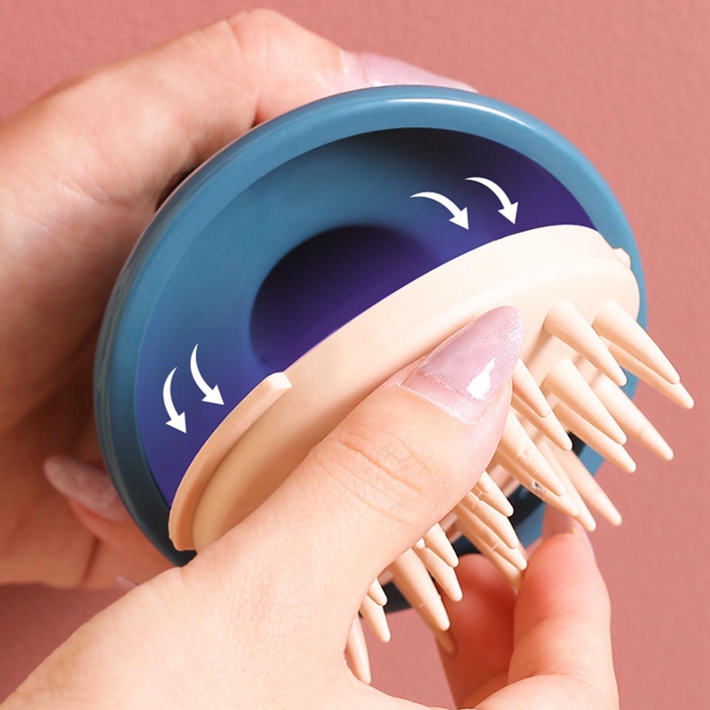 Bàn Chải Silicone Mát Xa Da Đầu Tiện Dụng