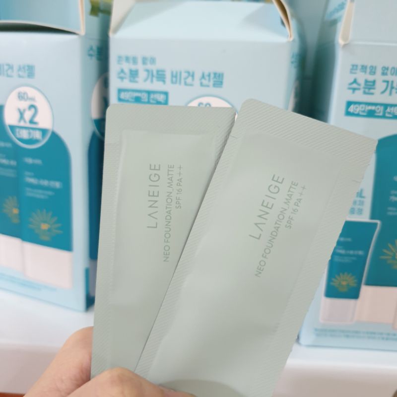 Combo 5 gói 1ml Kem nền Laneige Neo Foundation Matte Spf16 PA++