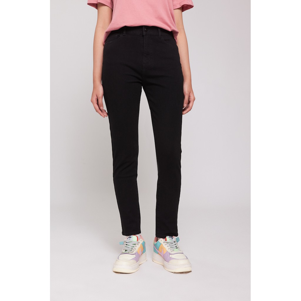 Quần Jean BOO BOO Nữ Dáng Skinny Cạp Cao Tôn Dáng Màu Sắc Trung Tính