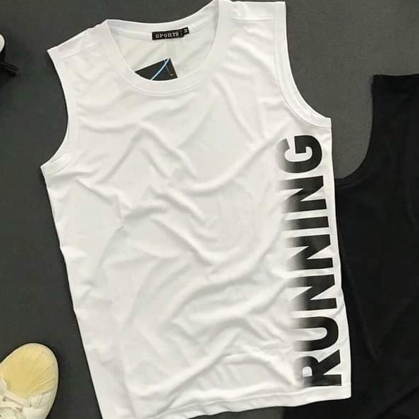 Áo ba lỗ sát nách In Running, tank top gym, thoáng mát năng động (ARN)