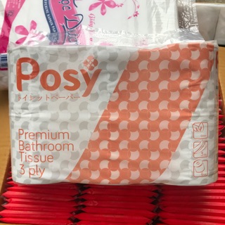 Giấy vệ sinh Posy 6 cuộn 3 lớp có lõi loại 1kg