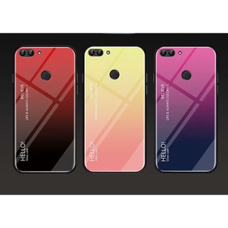 For [Huawei Honor 9 Lite] Gradient Tempered Glass Cover Protective Phone Case