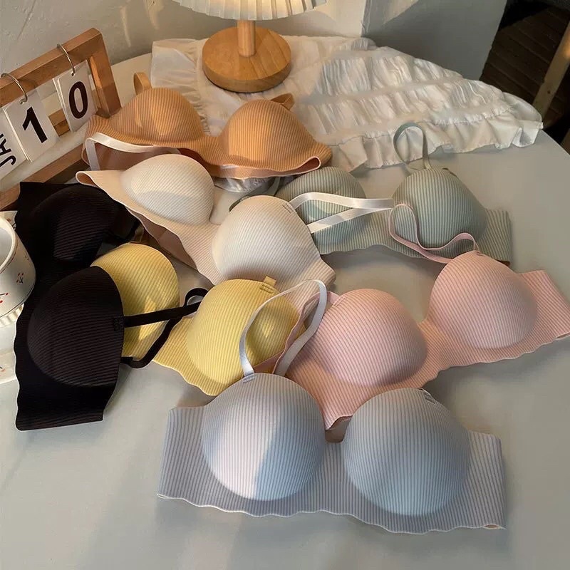 Áo Ngực Nữ Cúp  Ngang Tạo  Khe - Áo Lót Không Gọng Mút Bàn Tay 2 Nấc Cài  Mã 996