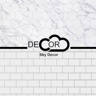 Phông nền 3d 2 mặt tường gạch, vân đá lục giác chụp ảnh sản phẩm - SkyDecor