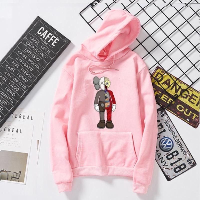 Áo Hoodie Nam Nữ Nỉ Bông Hình Kaws Unisex