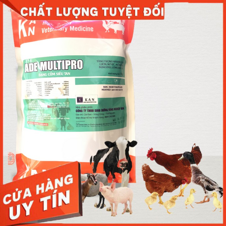 Siêu vỗ béo cho gia súc gia cầm dạng cốm siêu tan gói 1kg