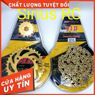 Bộ sên nhông dĩa vàng Sirius vỹ DID, nhông sên dĩa sirius lắp như zin