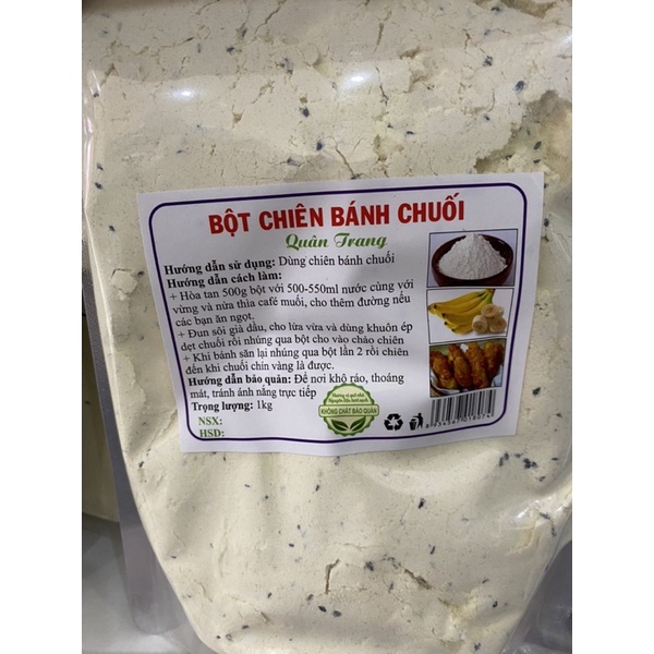 Bột chiên bánh chuối thơm ngon đóng gói 1kg Sale Sale