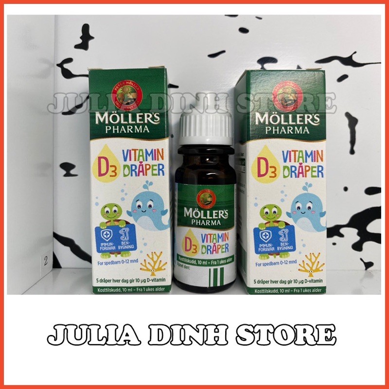 Vitamin D3 Mollers Nauy dạng nước chai 10ml