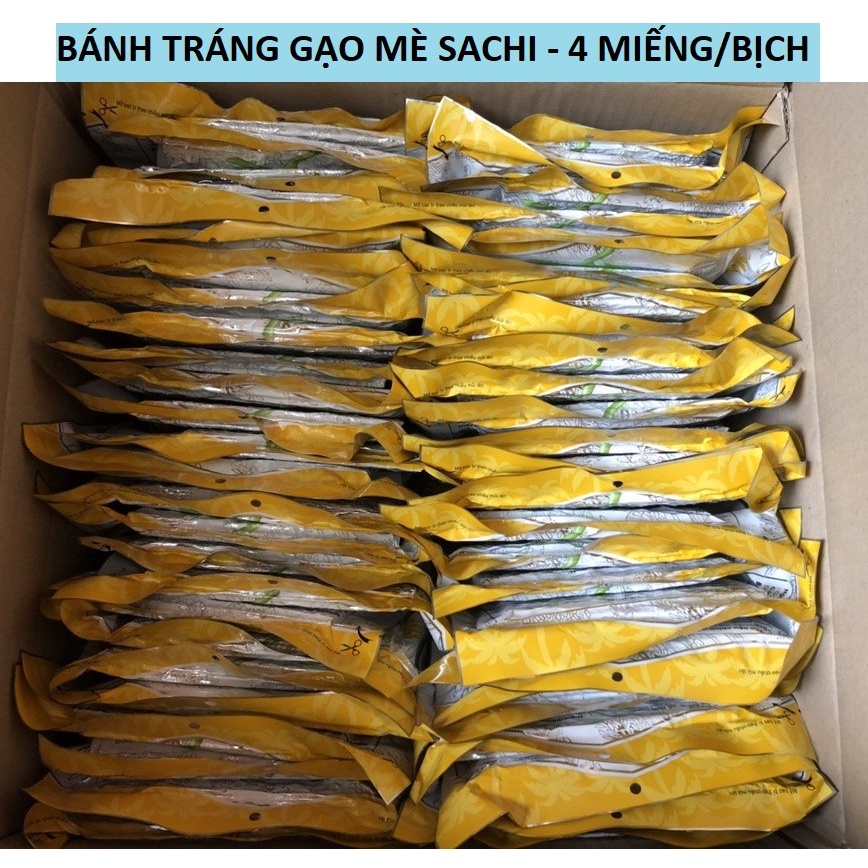 Bánh Tráng Gạo Mè Sachi Nướng Sẵn Ngon Giòn Thơm - Hàng Chính Hãng