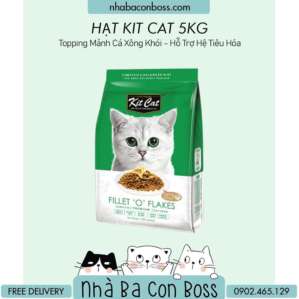 Thức Ăn Cho Mèo - Hạt Cho Mèo Kitcat 5kg