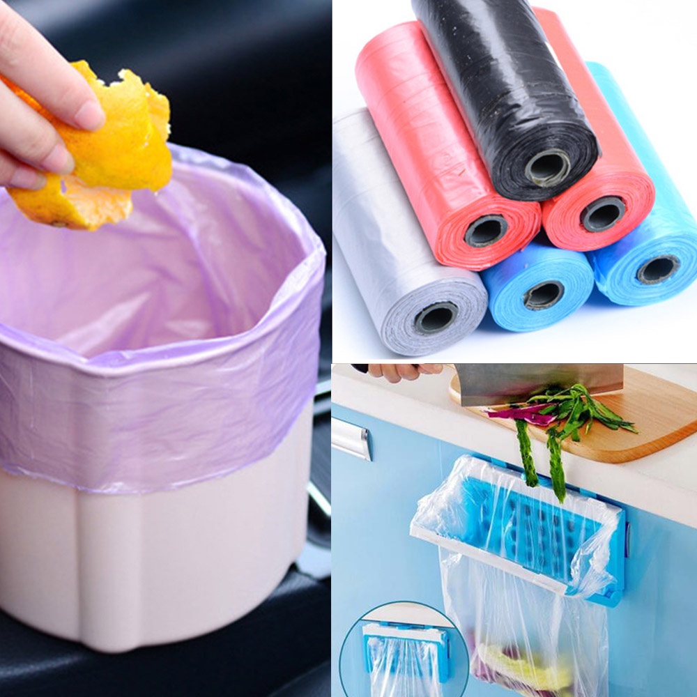 Cuộn túi đựng rác mini giao màu ngẫu nhiên sử dụng tiện lợi tại nhà trên xe hơi