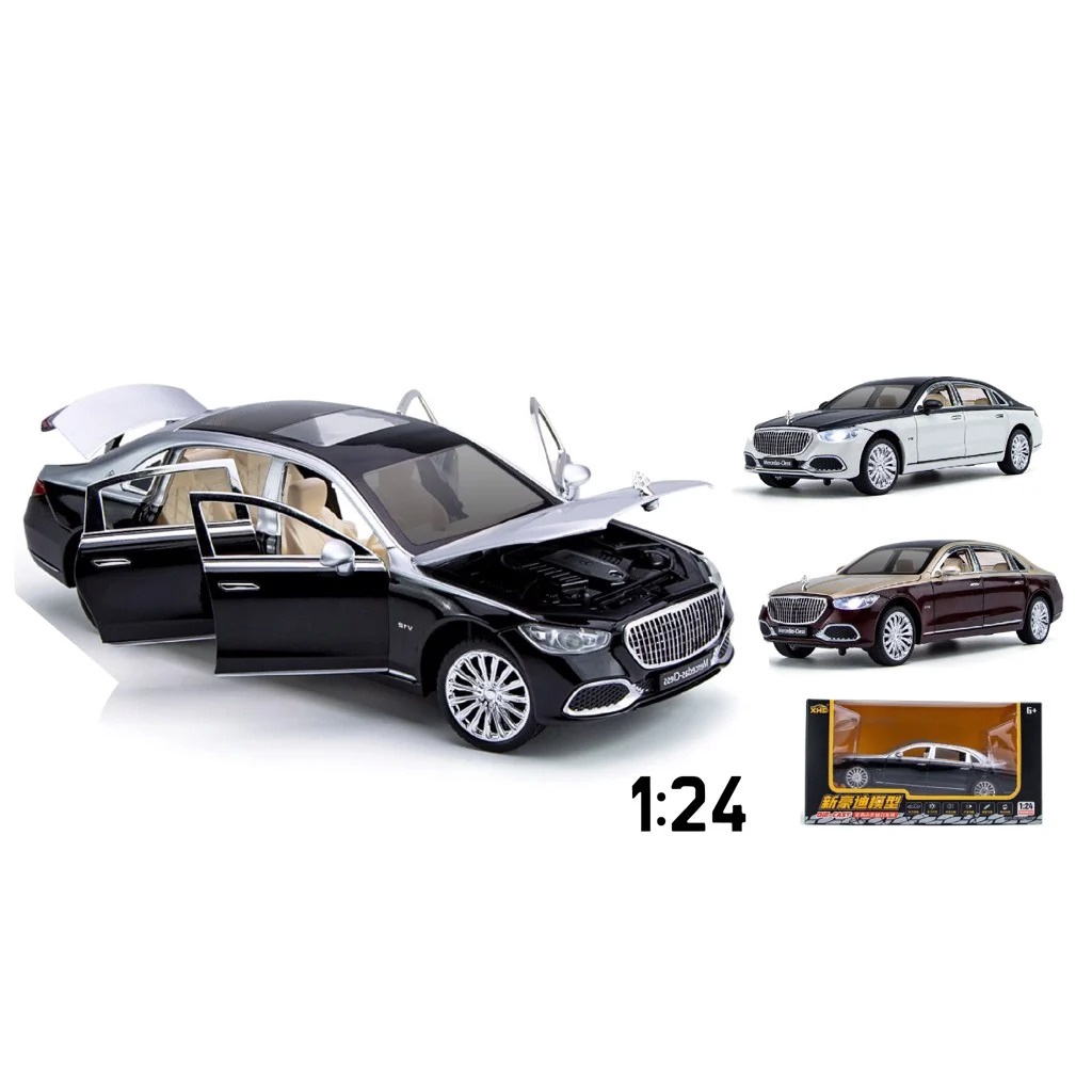 Mô hình xe Mercedes Benz S680 Maybach đánh lái được tỉ lệ 1:24 XHD 8088