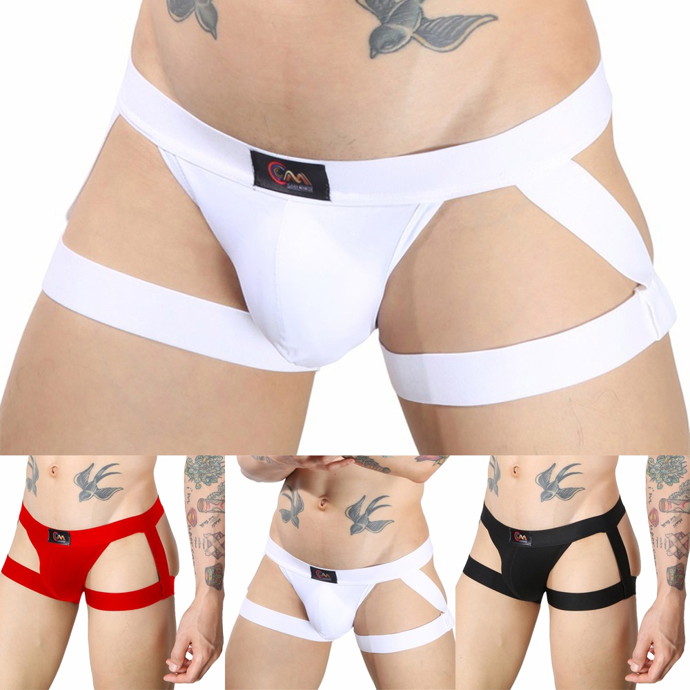 BLURVER~Briefs Jockstrap Mens G-string Pouch Strappy Underpants Underwear Fashion