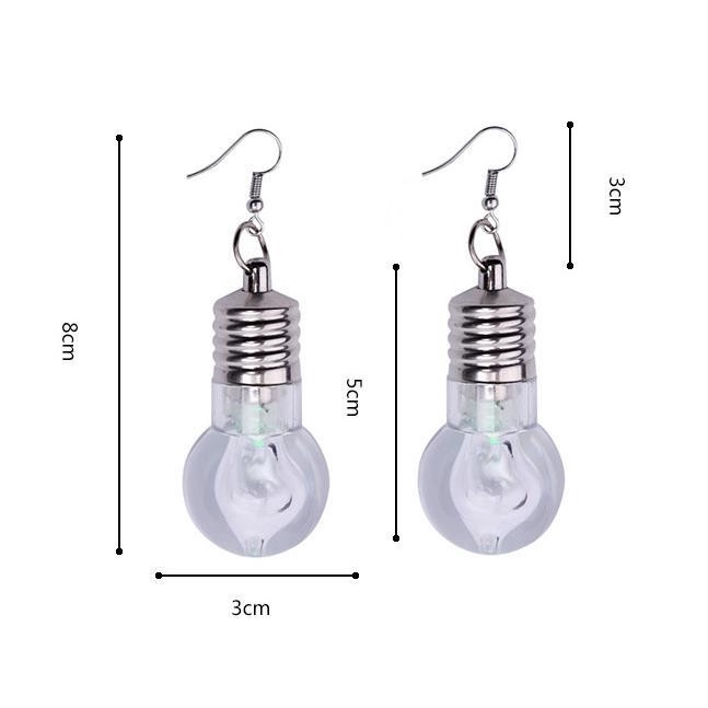 Khuyên Tai Hình Bóng Đèn Sáng Tạo Độc Đáo Cho Nữ
