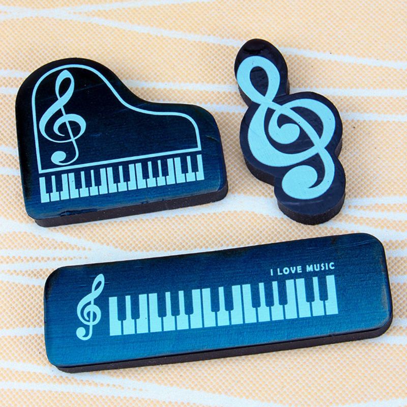 Bộ 3 Cục Tẩy Hình Cây Đàn Piano Phong Cách Hàn Quốc Cho Học Sinh