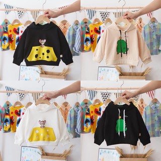 Áo dài tay hoodie có mũ quảng châu cho bé