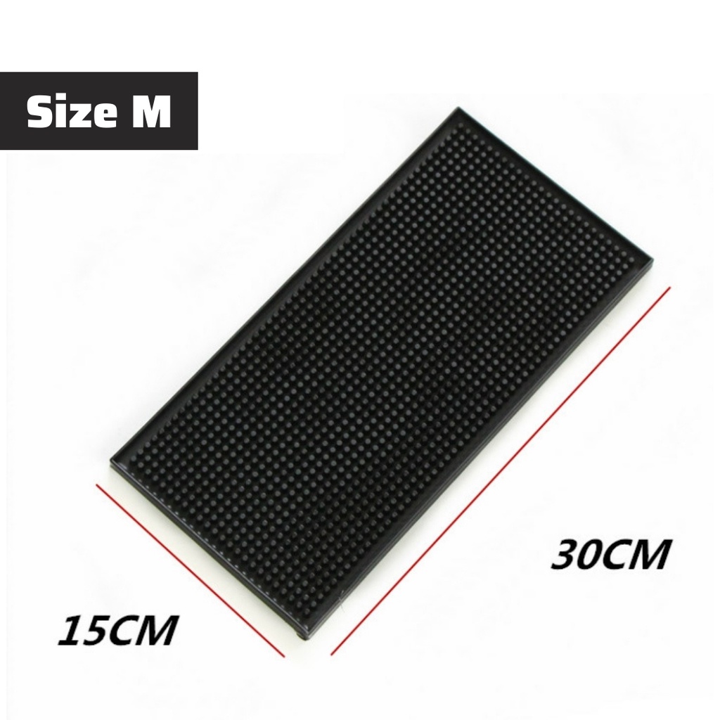 Thảm bar cao su thảm pha chế miếng lót cao su chống trơn trượt nhiều size 8*60cm , 30*45cm , 15*30cm,