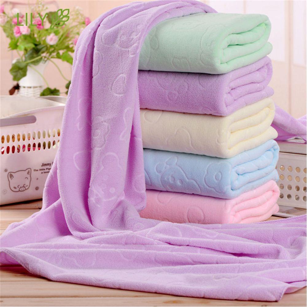 LILY Nano Ultrafine Fiber Quick-dry Towel Bear Cartoon Microfiber Absorbent Beach Bath Towels Kitchen Clean Absorbent Towels