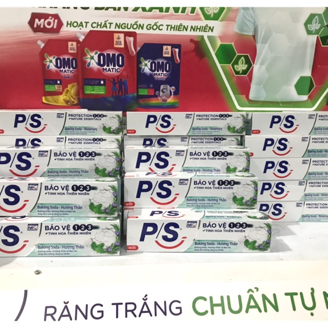 (Mới) Kem Đánh Răng P/S Bảo Vệ 123 Banking Soda - Hương Thảo 180g