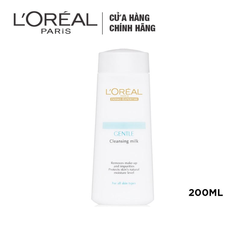 Sữa tẩy trang L'Oreal Paris Dermo Expertise Gentle Cleansing Milk 200ml
