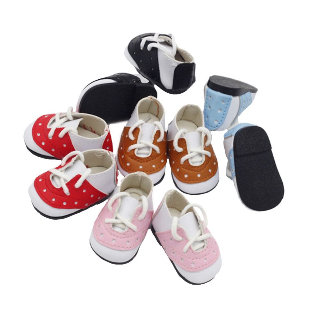 Giày boot da mini nhiều màu sắc cho búp bê 20cm 24 kiểu dáng