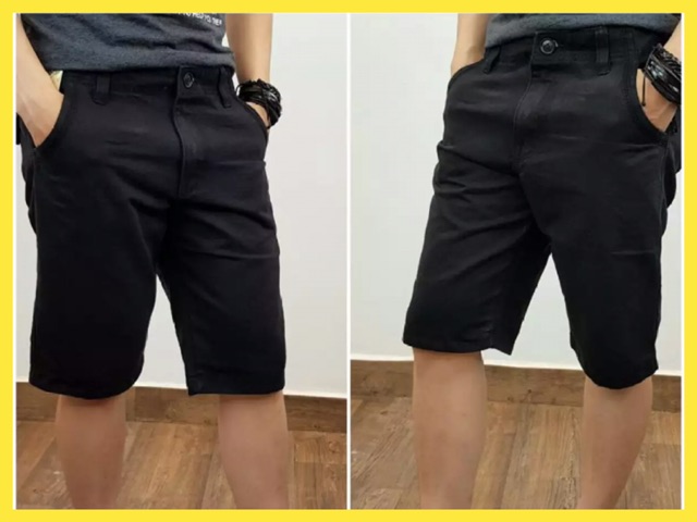 Quần lửng nam kaki lưng đai nịt