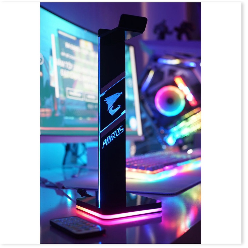 GIÁ TREO TAI NGHE LED RGB BASIC LOGITECH, RAZER, ASUS, AORUS, HYPERX, MSI, CORSAIR