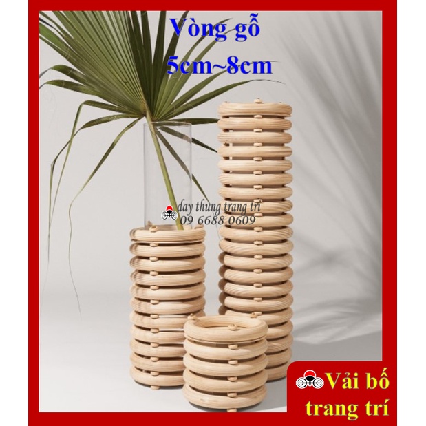 Vòng gỗ, vòng dreamcatcher, vòng gỗ macrame, decor, trang trí, làm handmade, DIY