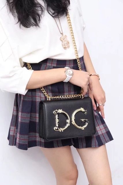 ,, TÚI CHÉO GẮN CHỮ DG HQ, túi xách giá rẻ