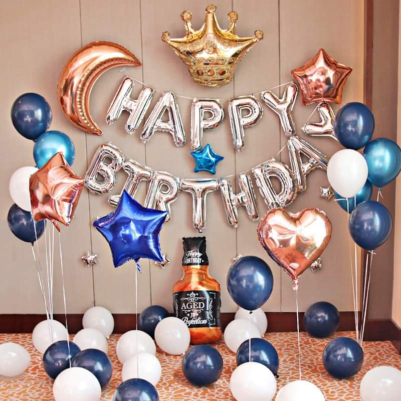 Set Trang Trí Sinh Nhật Cho Người Lớn Phong Cách Hiện Đại Đơn Giản - K152