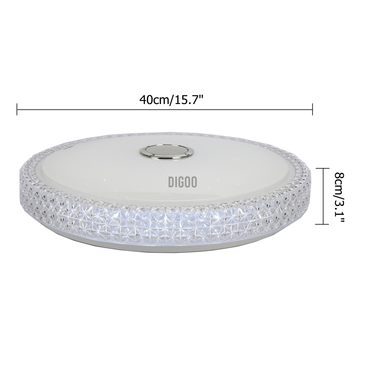 New 300W 120 LEDs bluetooth Acrylic Ceiling Light RGB 6000K bluetooth Music Speaker Dimmable Lamp