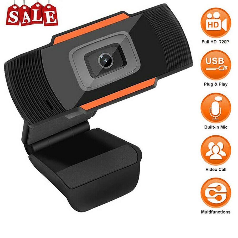 HD Webcam 30FPS USB 2.0 HD có mic và kẹp cố định cho máy tính / webcam có mic / 12 MP webcam máy tính