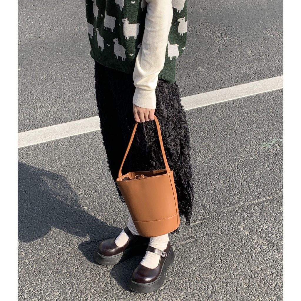 Túi Đeo Vai Bằng Da Cao Cấp Phong Cách Hàn Quốc Thời Trang