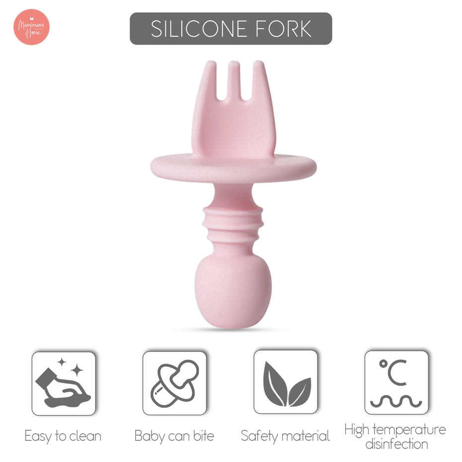 Nĩa silicon an toàn và không độc hại có thể làm giảm sự khó chịu khi bé mọc răng MAMIMAMIHOME