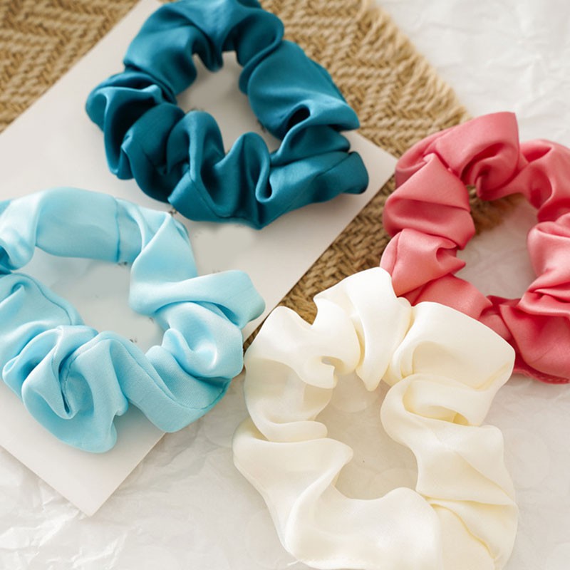 Dây Buộc Tóc Trơn Màu Xinh Xắn Dành Cho Nữ