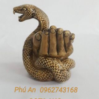 Rắn Gạt Tàn_ Gốm Sứ Bát Tràng