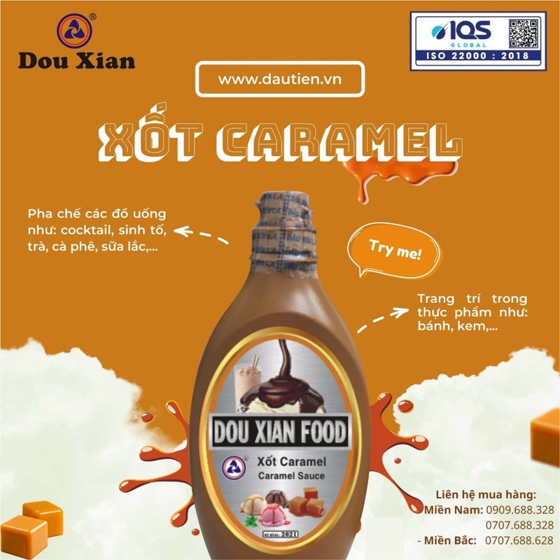 xốt caramel 700g dowxian