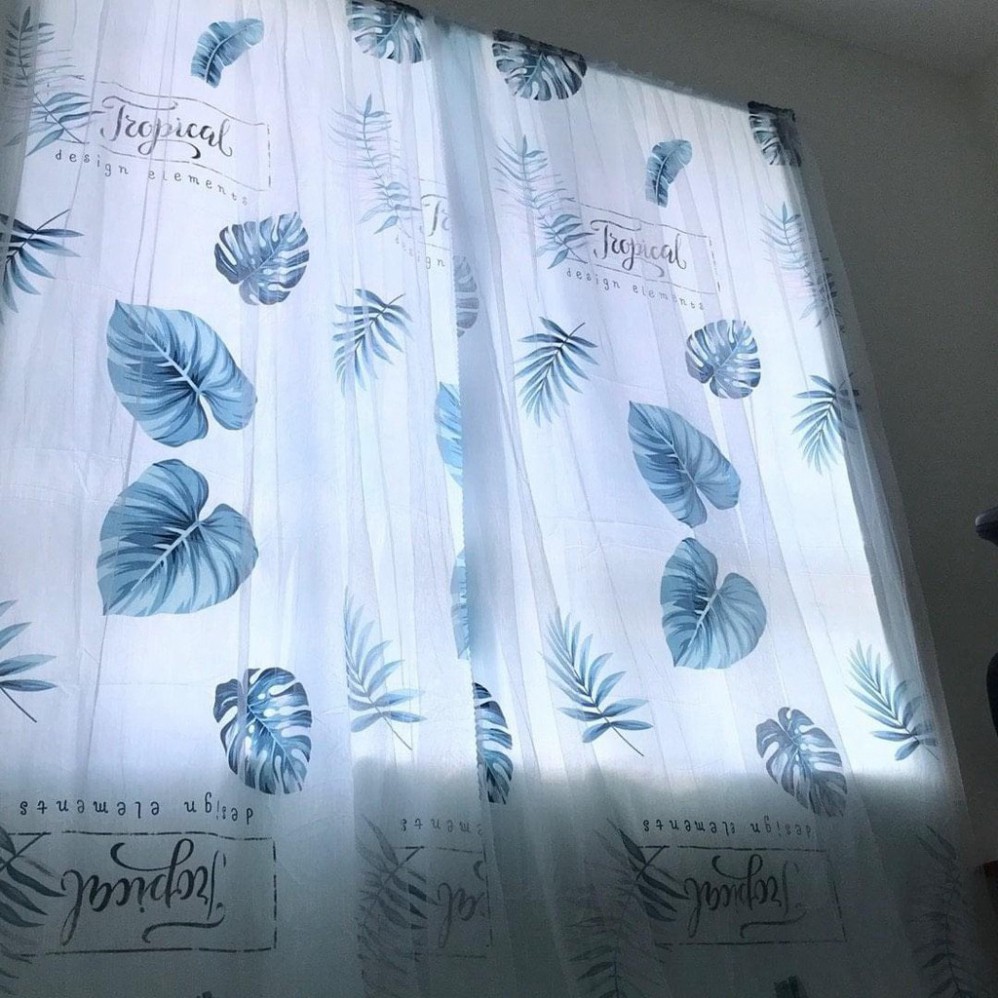 Rèm dán tường ☀️ 𝐅𝐑𝐄𝐄𝐒𝐇𝐈𝐏☀️ Rèm cửa sổ chống nắng decor 2 lớp không cần khoan đục