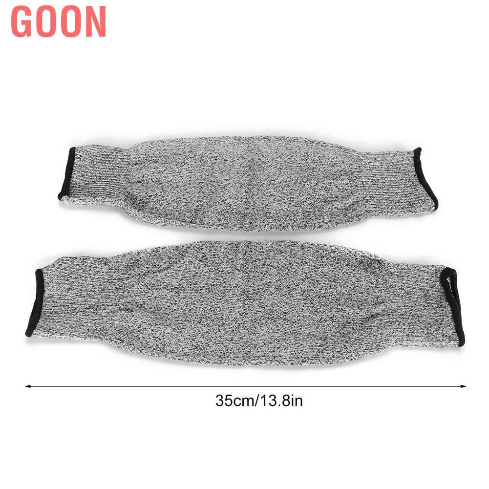 Goon 1 Cặp Ống Tay Bảo Vệ Chống Cắt Làm Vườn 5 Cấp Độ Hppe