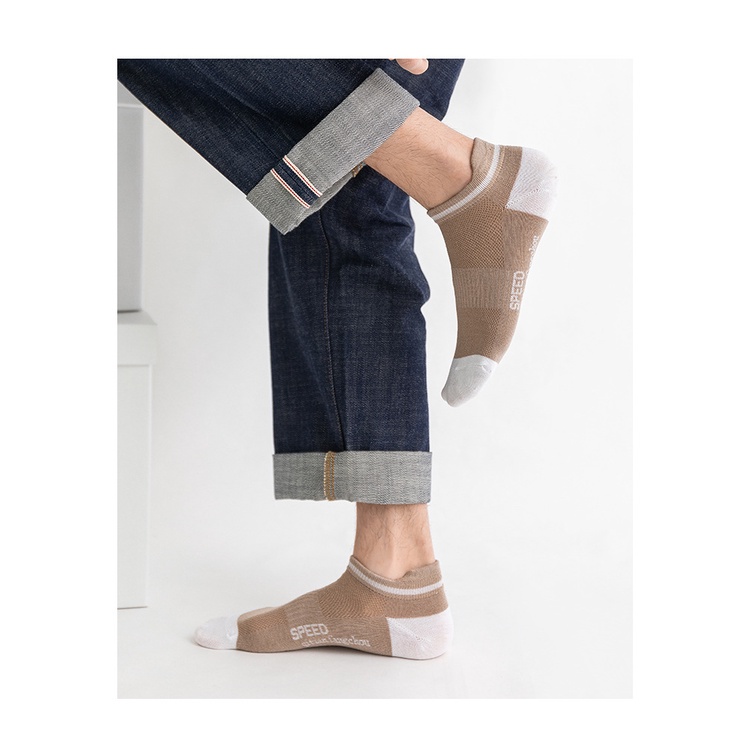 5 Đôi vớ thể thao nam thấm hút mồ hôi tốt thiết kế thời trang