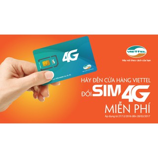 SIM 4G VIETTEL QK TỰ ĐỔI TỪ SIM 3G SANG 4G