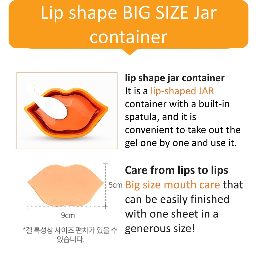 Set 30 miếng dán dưỡng môi Real Vita Hydrogel 70g