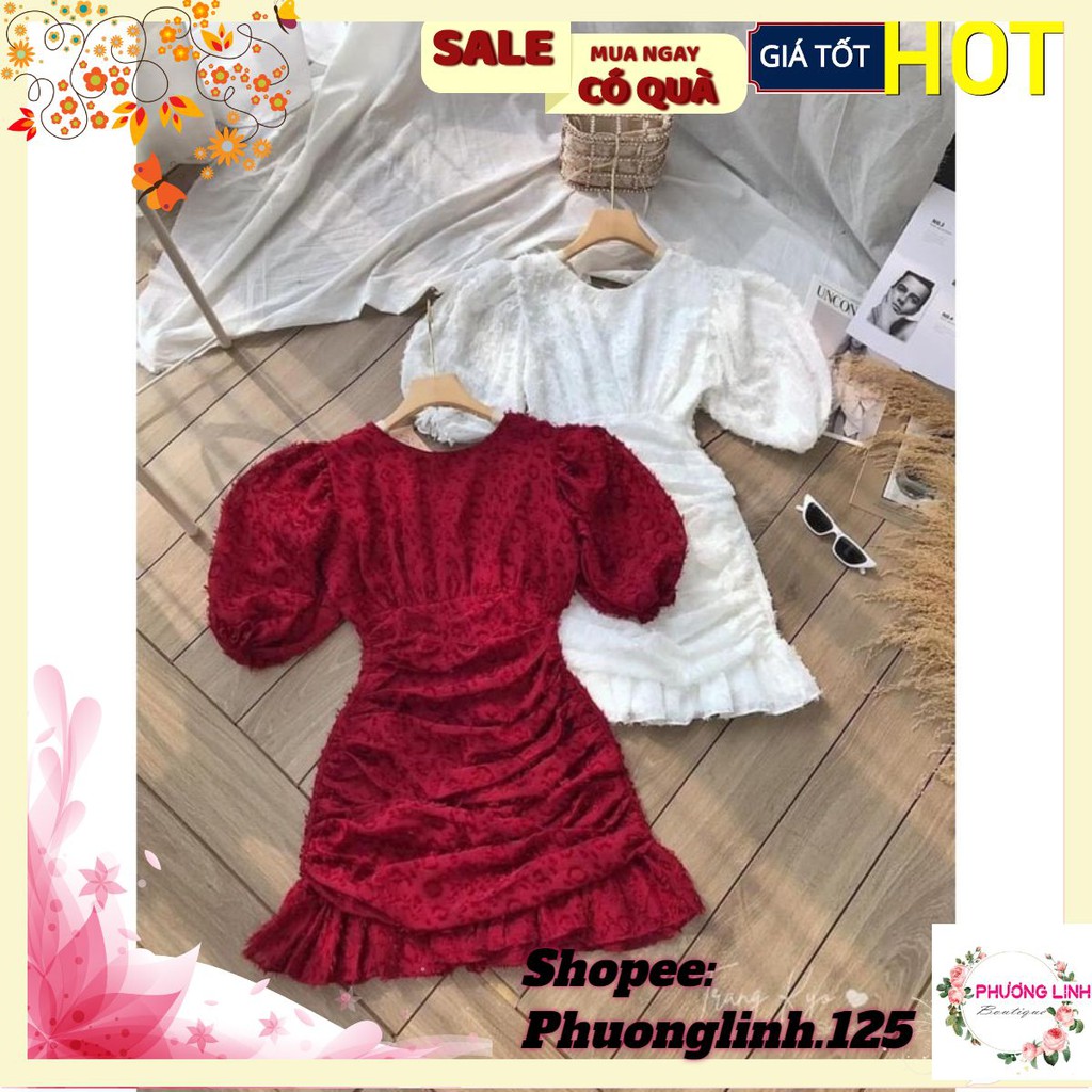 VÁY VOAN PHẨY DÚM SƯỜN ĐUÔI CÁ | BigBuy360 - bigbuy360.vn